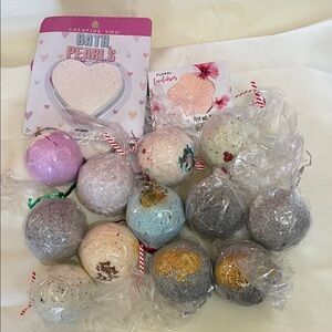 Bath Bombs And Bath Products. Assorted Colors And Scents. Great Wellness Baths.